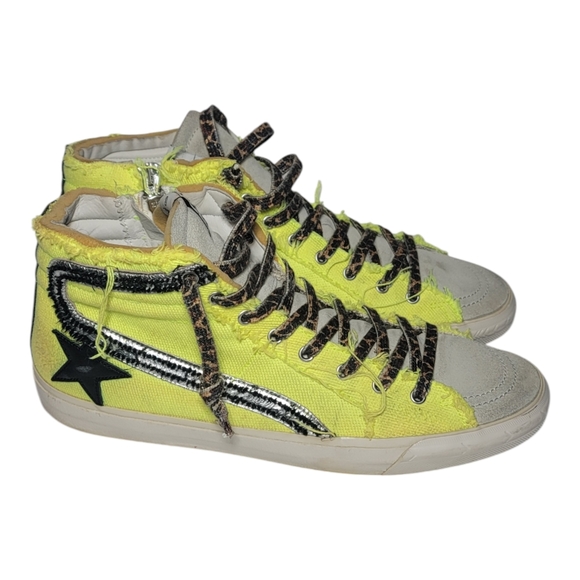 Golden Goose Slide High Top Sneaker Size US 12 / Eur 45 SB11 - Picture 5 of 8